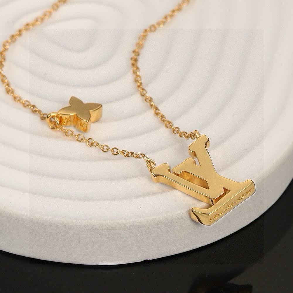 Louis Vuitton Monogram LV Necklace